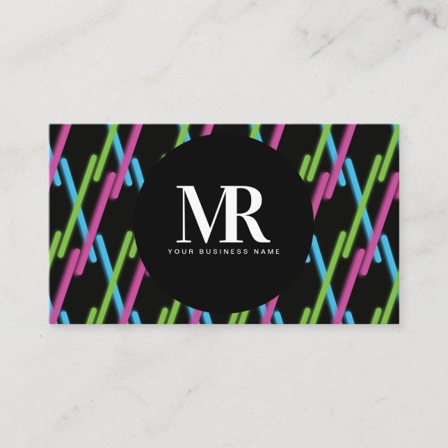 Ljusremsor Nylon Lighting Business Branding Visitkort (Framsida)