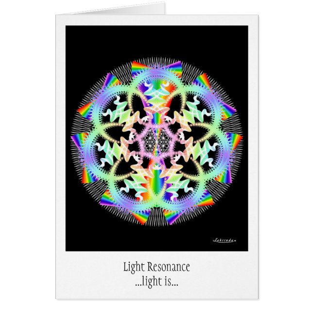 Ljusresonans Hälsningskort (Framsidan)