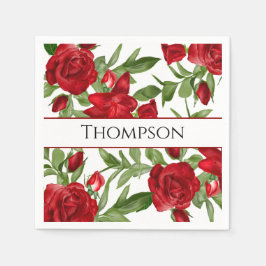 Ljusröd Anpassningsbar Pappersservett