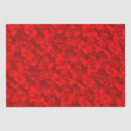 Ljusröd-burgundy Heart Valentine-vävnadspapper