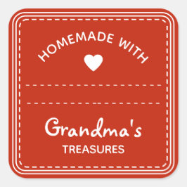 Ljusröd Burk-lock etiketter tom texbox Kärlek Hear