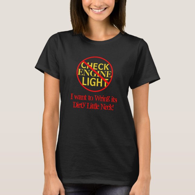 Ljusröd cirkel T-Shirt för humant kontroll av moto (Framsida)