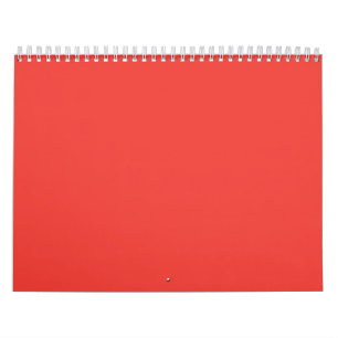 Ljusröd enfärgad bakgrund Modern design Kalender