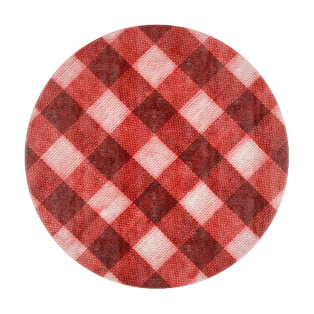 Ljusröd gingham: nära struktur. (Framsidan)