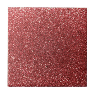 Ljusröd glitter kakelplatta