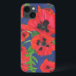 Ljusröd och svart orientalisk poppies Mönster<br><div class="desc">En snyggt Fodral-Mate fodral för att skydda din iPad Air, med en vacker, fet mönster av scarlet röd och svart orientalisk poppies, på en djup blå bakgrund. En del av Posh & Painterly 'Oriental Poppies'-samlingen kan lätt anpassas till mönster genom att ändra storlek på mönster-plattan så att du får ett...</div>