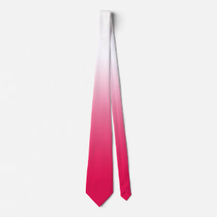 Ljusröd och vit gradient ombre slips
