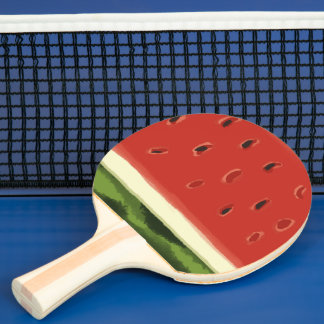 Ljusröd vattenfärgad vattenmelon Ping Pong Paddle Pingisracket