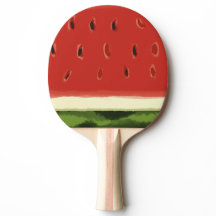 Ljusröd vattenfärgad vattenmelon Ping Pong Paddle