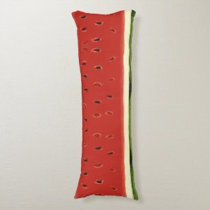 Ljusröd vattenfärgsruta Vattenmelon-kroppsfyllning Kroppskudde