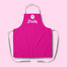 Ljusrosa Anställd Din Logotyp Nagelteknik Salong