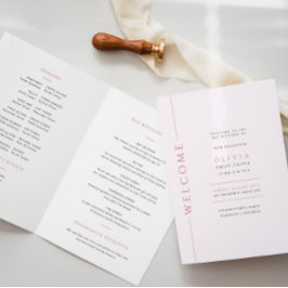 Ljusrosa Bat Mitzvah-vikningsprogram Program