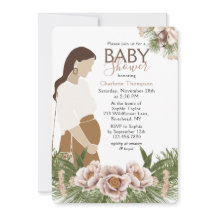 Ljusrosa blivande mamma barnkalas