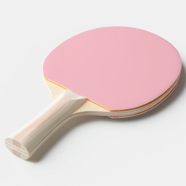 Ljusrosa enfärgad färg för tjejer pastell pingisracket (Ryggvinkel)