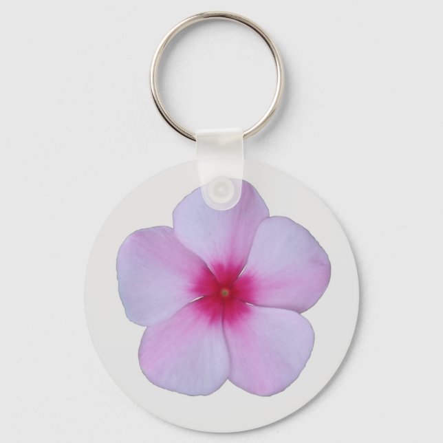 Ljusrosa flox-nyckelring nyckelring (Framsida)