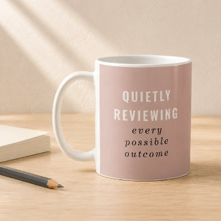 Ljusrosa Genomgång Av Varje Möjligt Resultat Kaffemugg