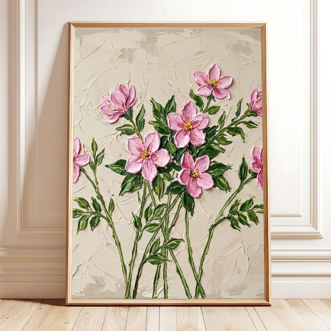 Ljusrosa Jasmin Minimalistisk Väggkonst (Skapare uppladdad)