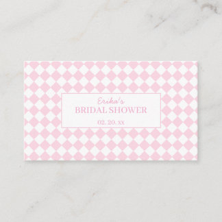 Ljusrosa klassisk design bröllopsföljekort tilläggskort