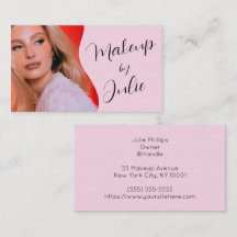 Ljusrosa med svart script foto makeup