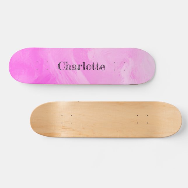 Ljusrosa Mini Skateboard Bräda 18,5 Cm (Horz)