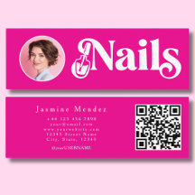 Ljusrosa nageltekniker Foto Qr