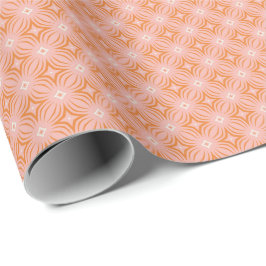 Ljusrosa och orange Infiniti stjärna Presentpapper