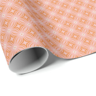 Ljusrosa och orange Infiniti stjärna Presentpapper
