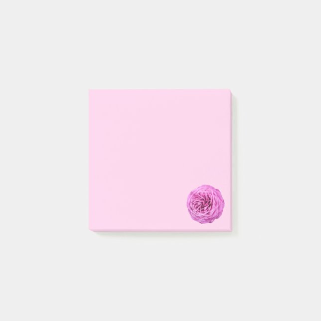 Ljusrosa rosutskärning post-it block (Framsida)