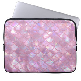 Ljusrosa Sirenprint Laptop Fodral