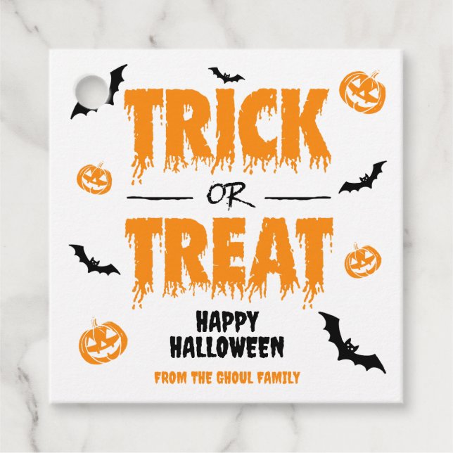 Ljusruta bus eller godis Party Gåvor Etiketter (Framsida)