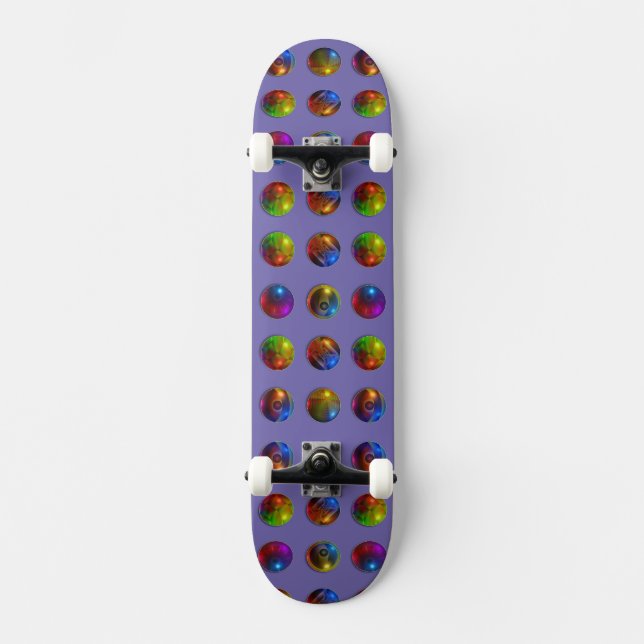 Ljussfärer Mini Skateboard Bräda 18,5 Cm (Framsida)