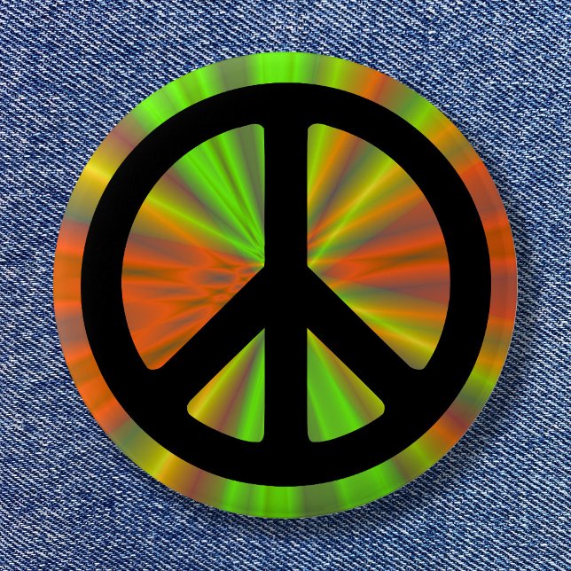 Ljusshow med fredstecken knapp (Light Show with Peace Sign Button)