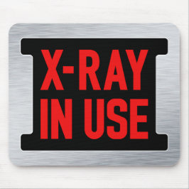 Ljussignal för röntgenvarning vid Använda - radiol Musmatta