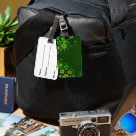 LJUSSKADER AV GRÖNT ST PATRICKS DAY SHAMROCKS BAGAGEBRICKA