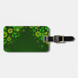 LJUSSKADER AV GRÖNT ST PATRICKS DAY SHAMROCKS BAGAGEBRICKA