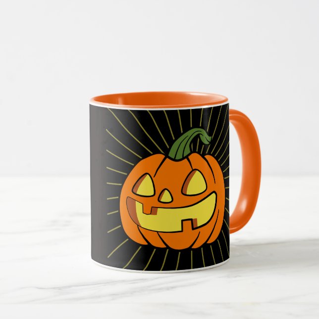Ljussken i mörkret Jack-o-lantern Mugg (Framsida höger)