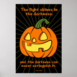 Ljussken i mörkret Jack-o-lantern Poster