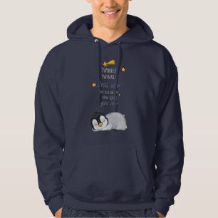 Ljussken, Ljusrosa Toppen Cute Penguin Hoodie