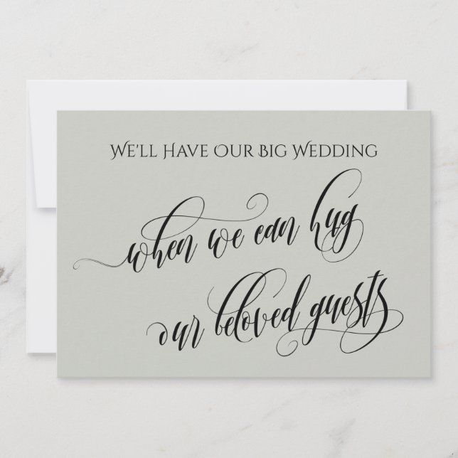 Ljussken när vi kan hugga dig uppskjuten Bröllop Inbjudningar (Framsida)