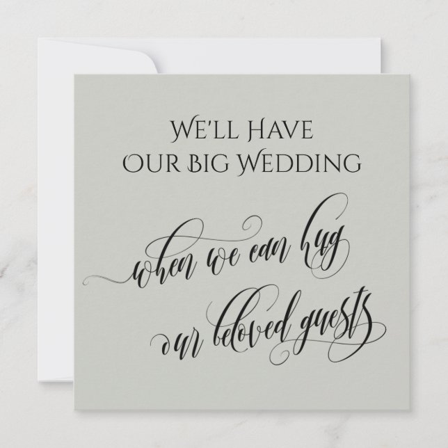 Ljussken när vi kan hugga dig uppskjuten Bröllop Inbjudningar (Framsida)