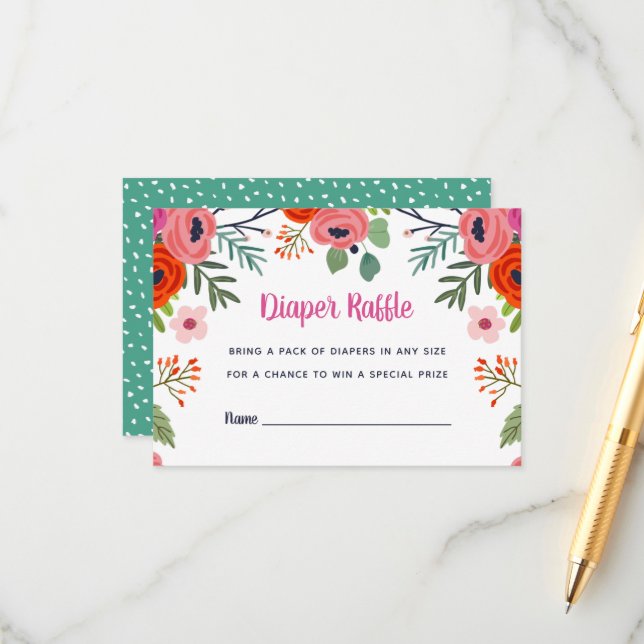 Ljusskena för babyskor, Blommigt Tilläggskort (Fram/Back In Situ)