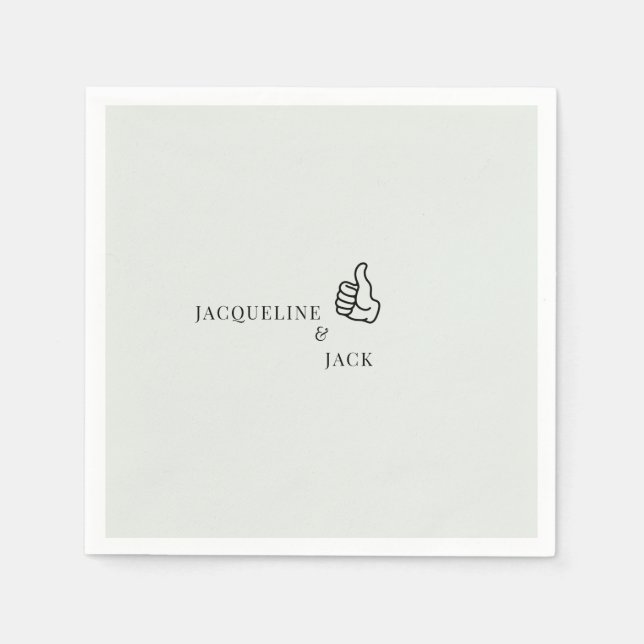 Ljusskiktstumpar upp Personlig Pappersservett (Framsidan)