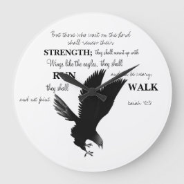 Ljussklocka för engångsskript stor klocka