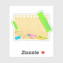 Ljusskrapbodekal gammal papper med skrivbord