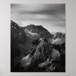 Ljusskugga på stora berg poster