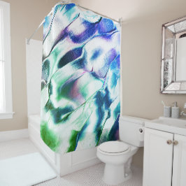 Ljusskuren från made metall, grönt till blå färg