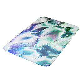 Ljusskuren från made metall, grönt till blå färg badrumsmatta