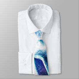 Ljusskuren från made metall, grönt till blå färg slips