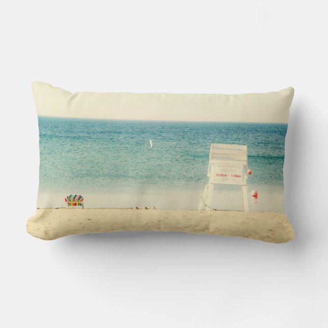 Ljusskyddsställ Sandy Beach Bomull, påfyllning Lumbarkudde (Framsida)