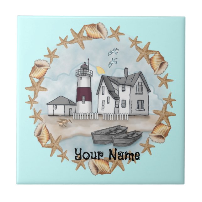 Ljusskylt för Snäckor för anslutning Kakelplatta (Framsidan)